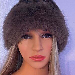 Leopard Print Faux Fur Hat